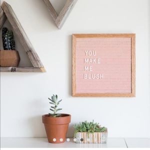 Letter Board - Poet Blush by Letterfolk with stand and 2 sets of letters!! ⭐️